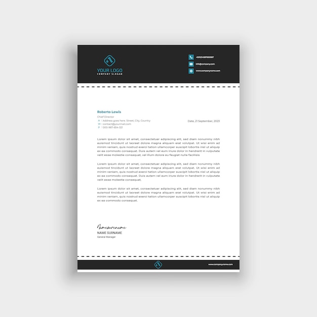 business letterhead