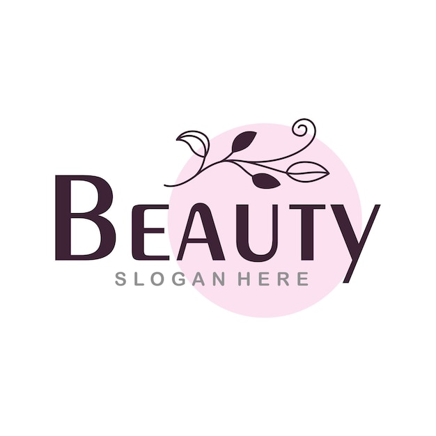 Business logo template, beauty brand design