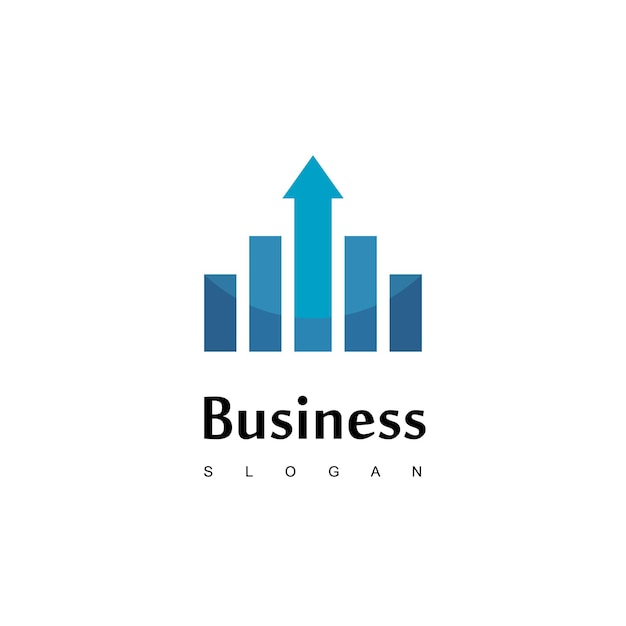 Business Logo With Good Progress Diagram For Business or sales company