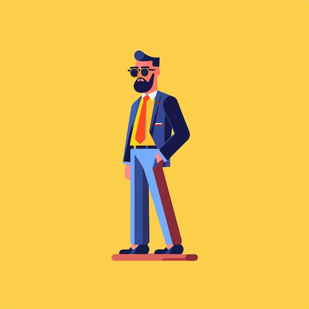 business man flat illustration vector