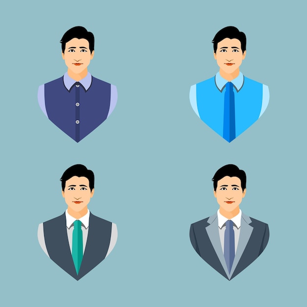 Business man vector icon