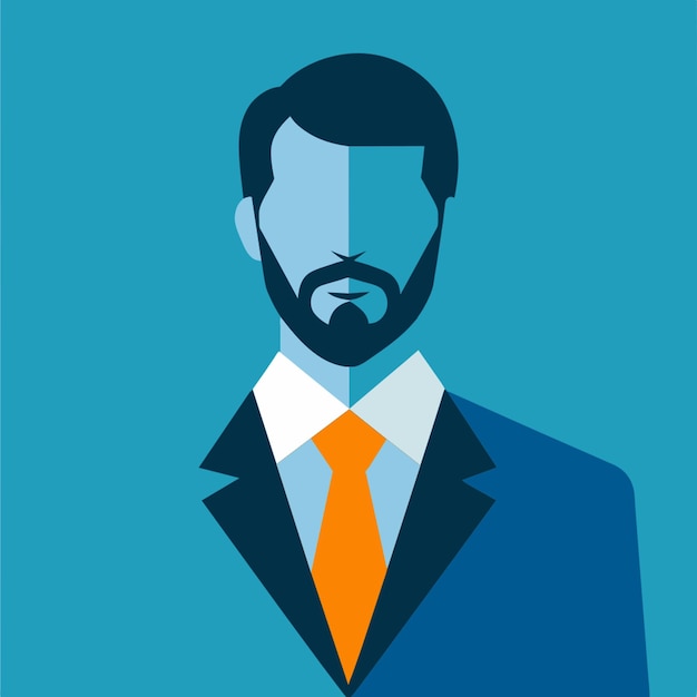 business man vector illustration flat 2