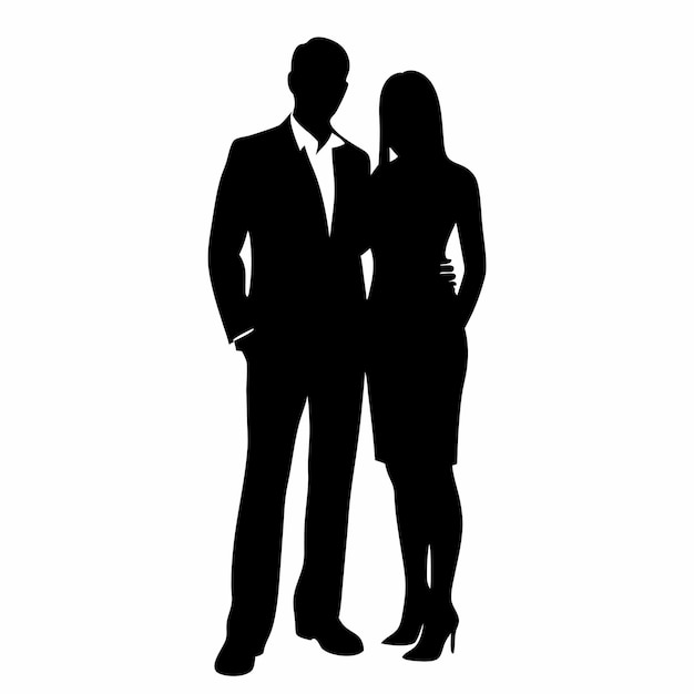 a business man and woman couple are stand each other very close couple standing pose with shoes isolated white background 21