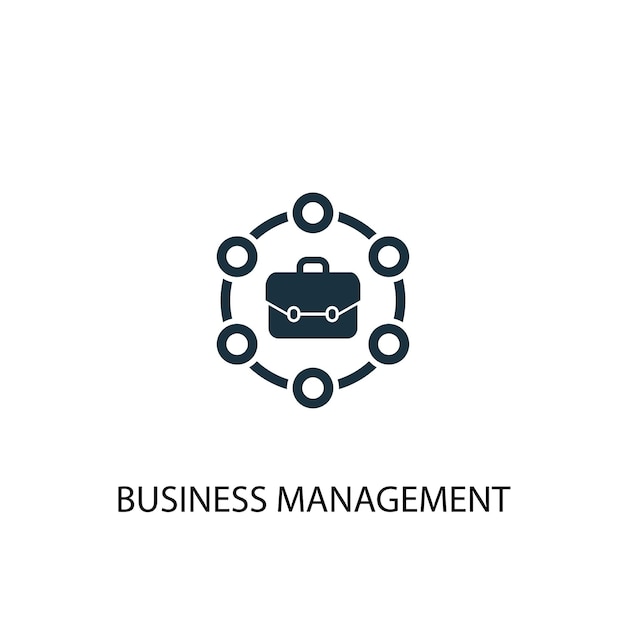 Business management icon. Simple element illustration. business management concept symbol design. Can be used for web and mobile.