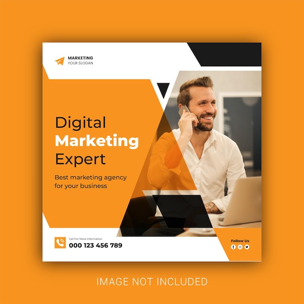 Business Marketing Agency Social Media Banner Post Template