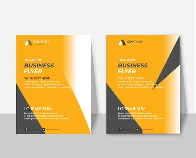 Business marketing book cover design flyer template