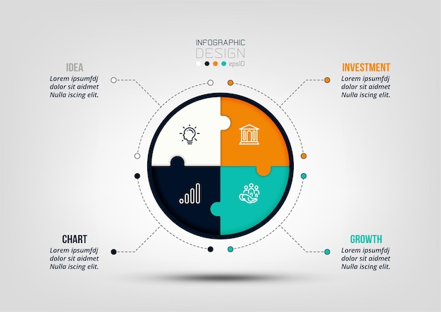 Business or marketing diagram infographic template