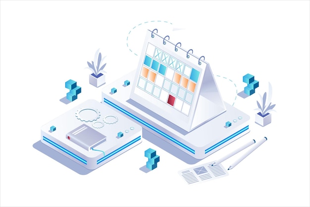 Business Marketing Isometric Vector