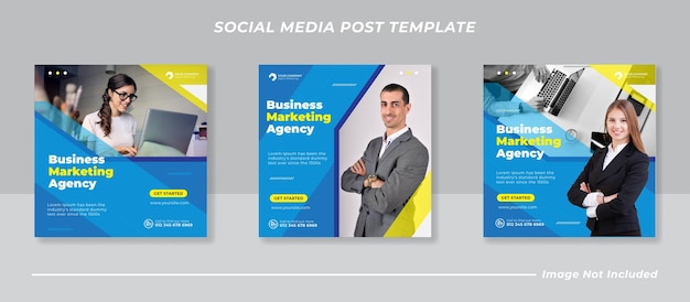 business marketing social media post banner template