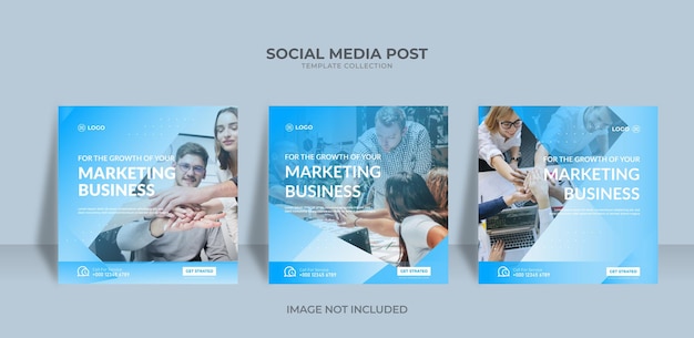 Business marketing social media post template