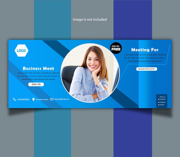 Business meeting banner template