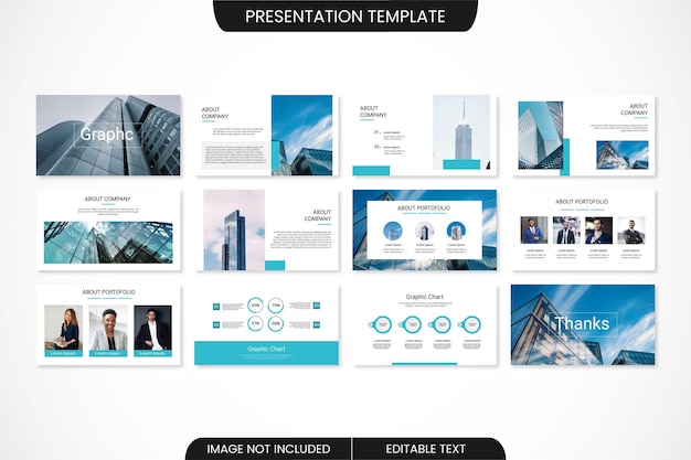 Business minimal powerpoint presentation template design