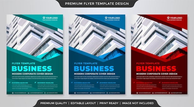 business minimalist flyer template