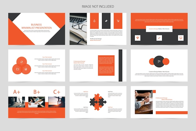 Business minimalist presentation