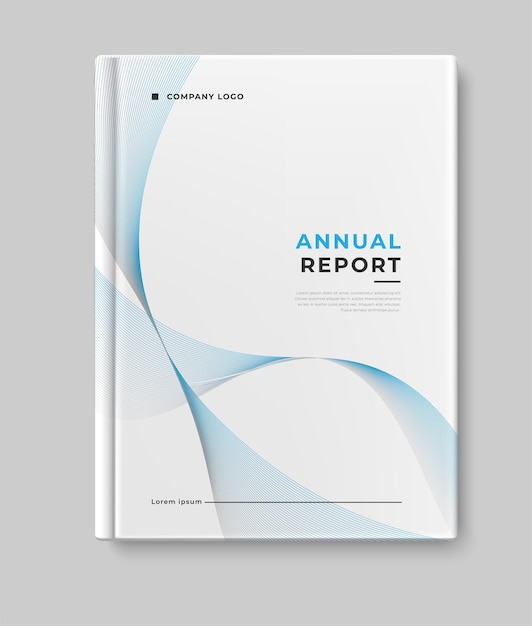 business modern annual report cover book design