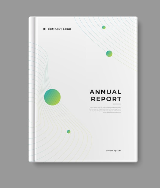 Business modern annual report cover book design