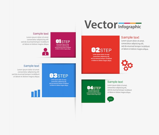 Business modern infographics elements options banner