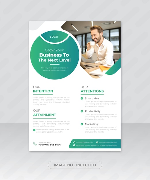 Business Multipurpose Flyer Design and Brochure Cover Design Template