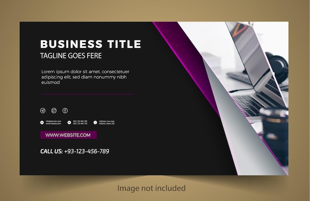 Business new banner template design