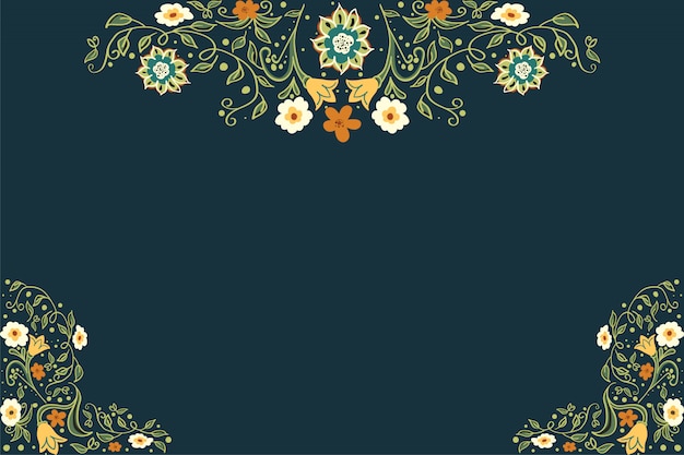 Business or other event painted floral background