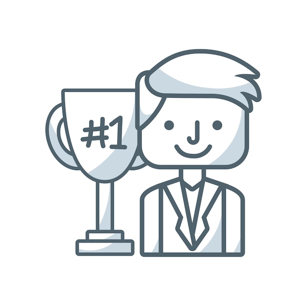 business people success icon