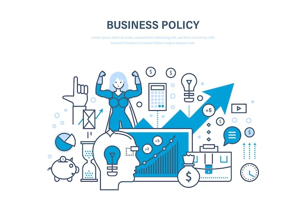 Business policy aimed at increasing sales growth and business development