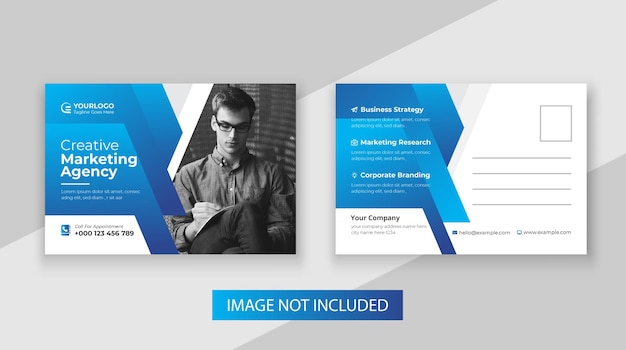 Business postcard template