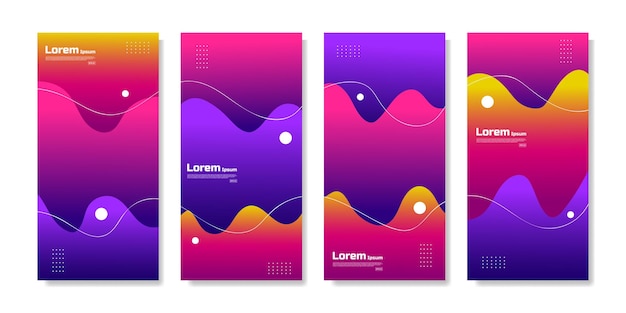 Business presentation banner template vector with colorful geometric shapes