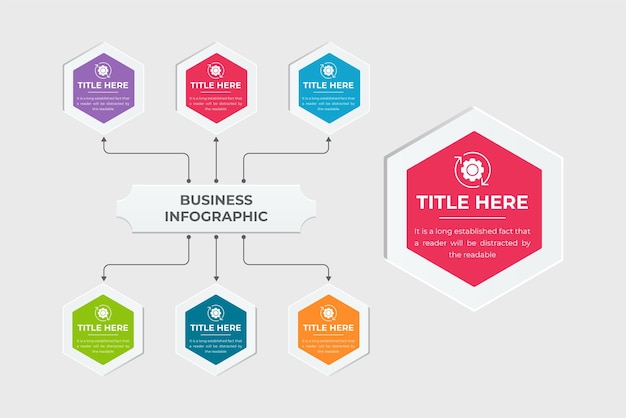 Business presentation and data visualization infographic elements vector Abstract graph elements with geometric shapes Infographic template design for data classification and office presentations