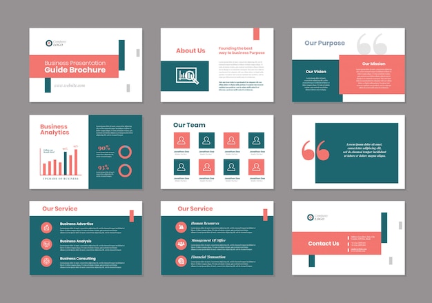 Business Presentation Guide Design | Slide Template | Sales Guide Slider