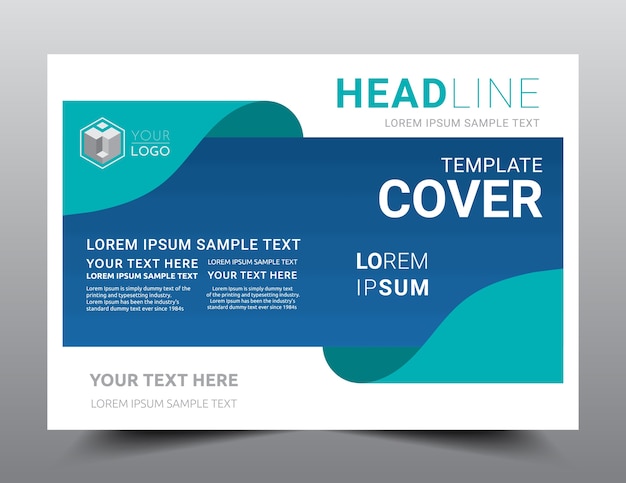 Business Presentation layout design template A4 size