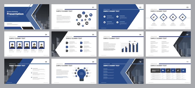 business presentation layout design template