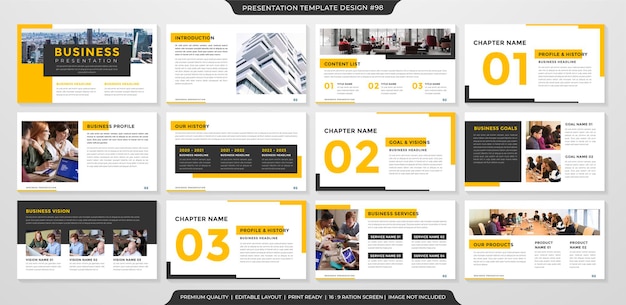 business presentation layout template premium style