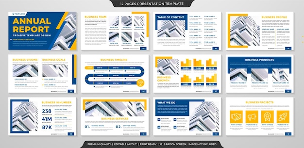 business presentation layout template use for company profile