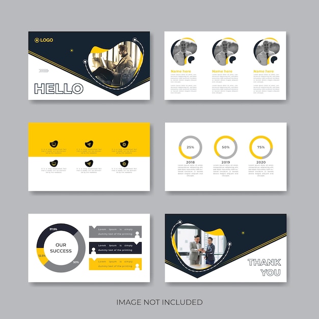 Business presentation slides Corporate slide and project powerpoint presentation template