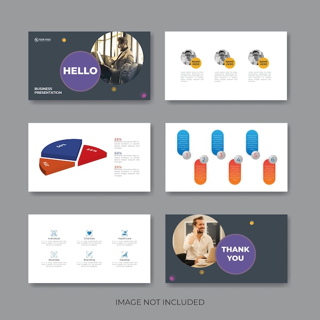 Business presentation slides Corporate slide and project Powerpoint presentation template