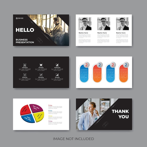 Business presentation slides Corporate slide and project Powerpoint presentation template