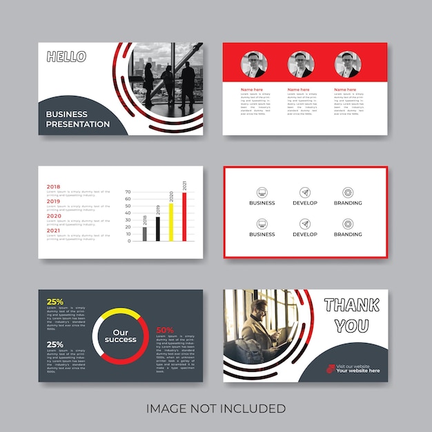 Business presentation slides Corporate slide and project Powerpoint presentation template