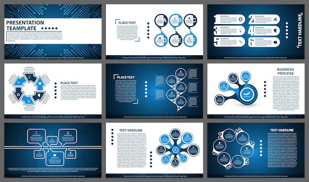 Business presentation templates Modern elements of infographic