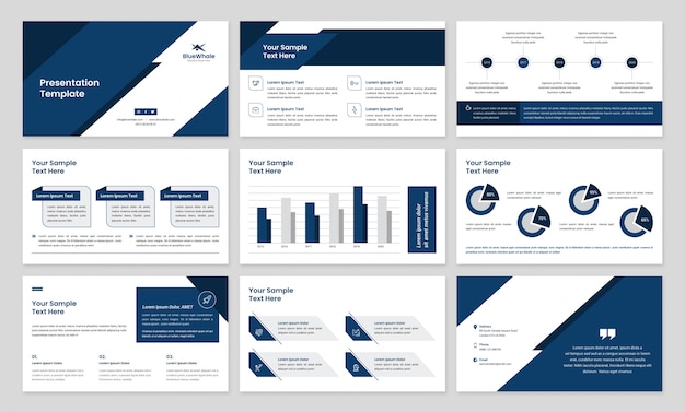 Business Presentation With Infographic Elements