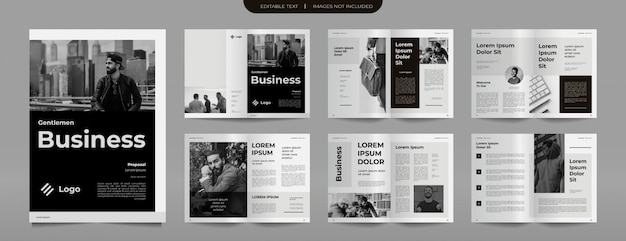 business profile brochure design template