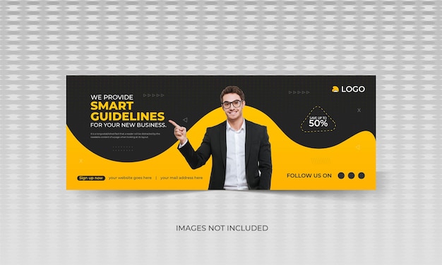 Business promotion and corporate facebook cover design template