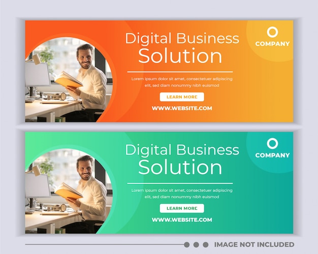 Business promotion and corporate facebook cover template