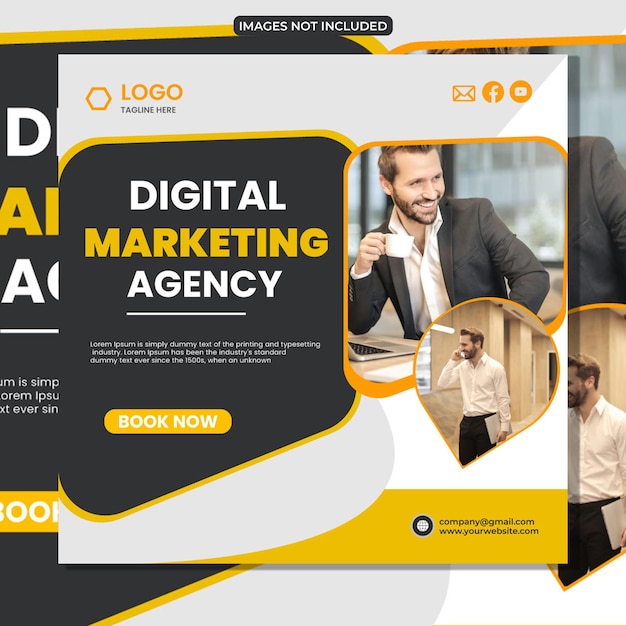 Business promotion and corporate social media banner template