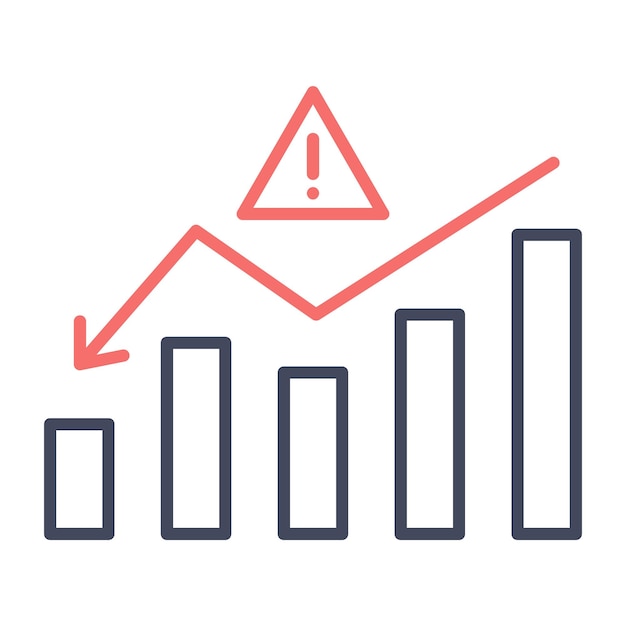 Business Risk Vector Illustration Style