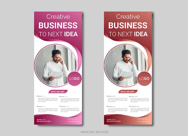 Business Roll Up Banner Design Abstract