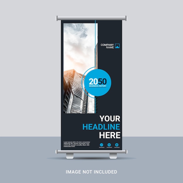 Business roll up banner design template