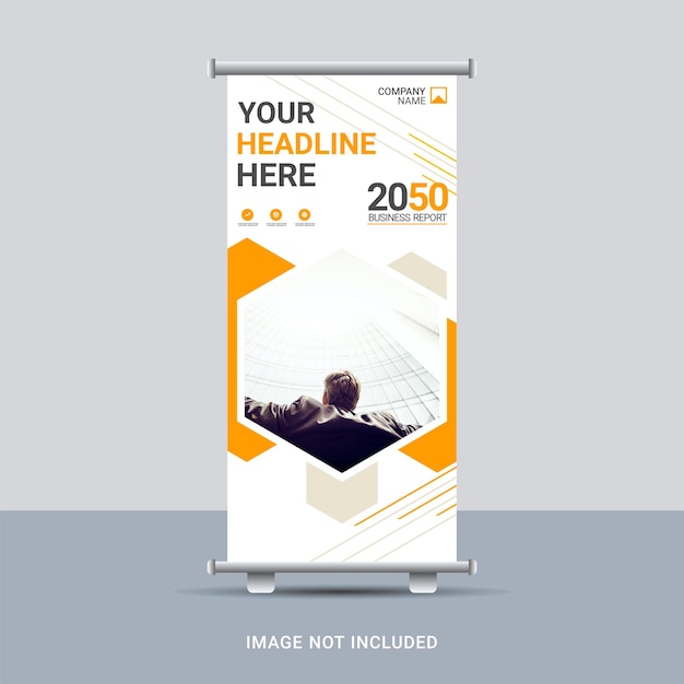 Business roll up banner design template