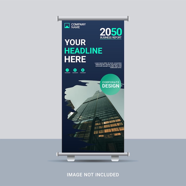 Business roll up banner design template