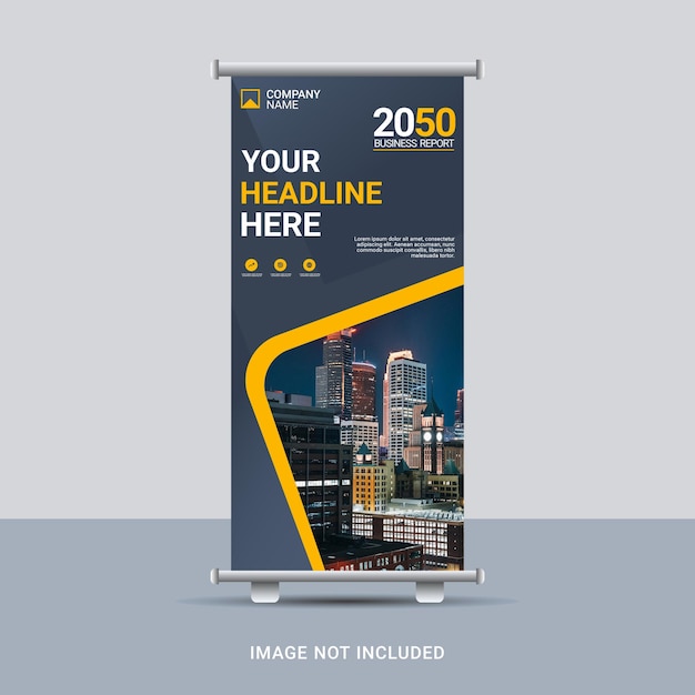 Business roll up banner design template